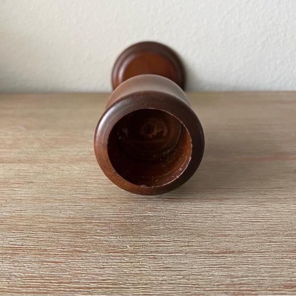 Vintage Wood Candlestick Holder - Picture 7 of 7